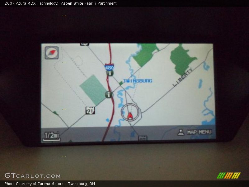 Aspen White Pearl / Parchment 2007 Acura MDX Technology