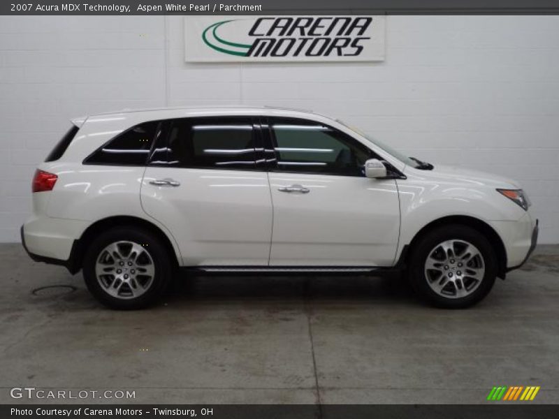 Aspen White Pearl / Parchment 2007 Acura MDX Technology
