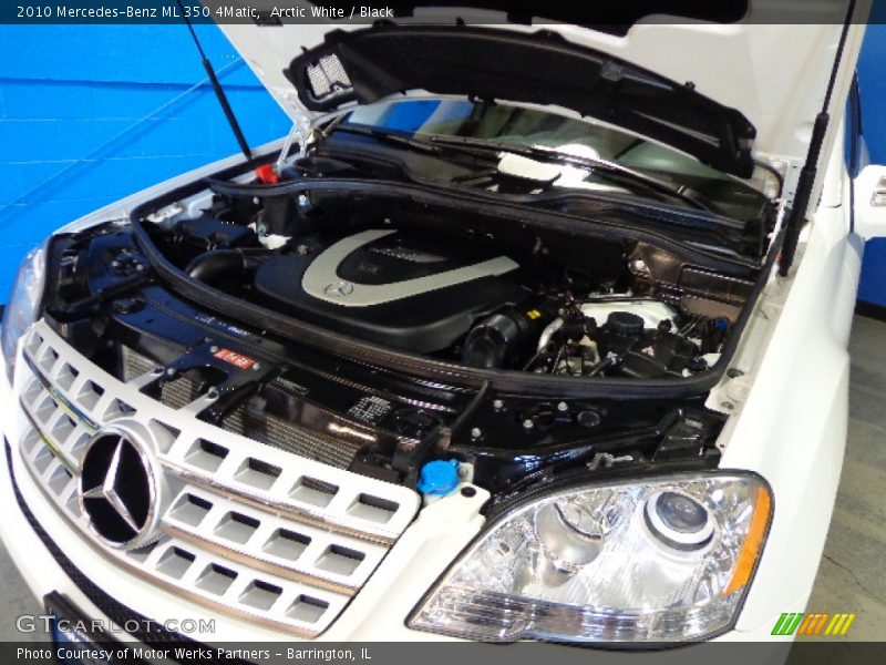 Arctic White / Black 2010 Mercedes-Benz ML 350 4Matic