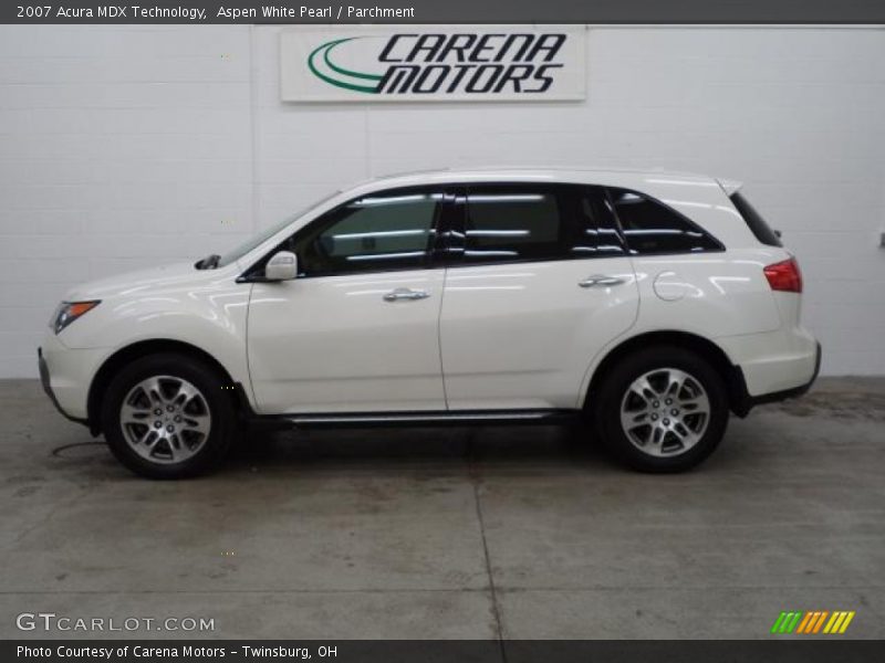 Aspen White Pearl / Parchment 2007 Acura MDX Technology