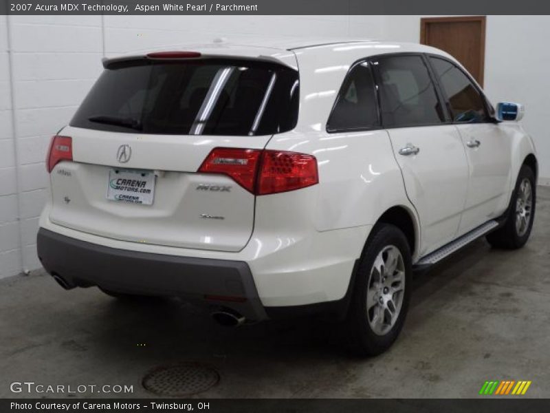 Aspen White Pearl / Parchment 2007 Acura MDX Technology