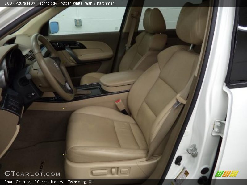 Aspen White Pearl / Parchment 2007 Acura MDX Technology