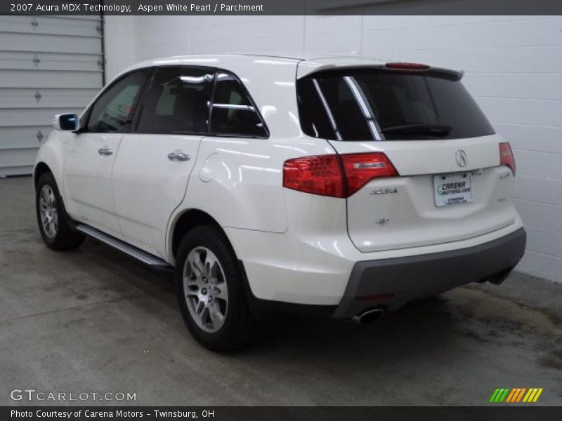 Aspen White Pearl / Parchment 2007 Acura MDX Technology