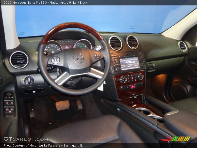 Arctic White / Black 2010 Mercedes-Benz ML 350 4Matic
