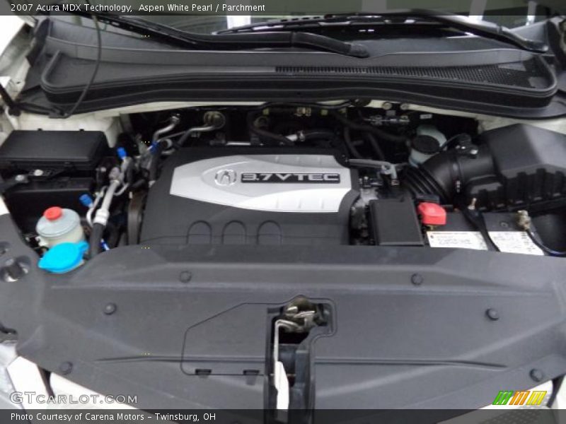 Aspen White Pearl / Parchment 2007 Acura MDX Technology
