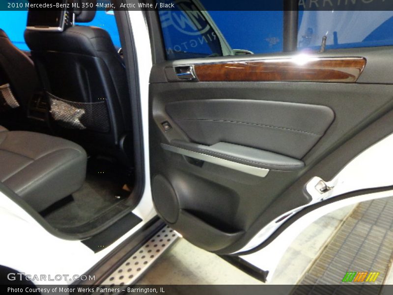 Arctic White / Black 2010 Mercedes-Benz ML 350 4Matic