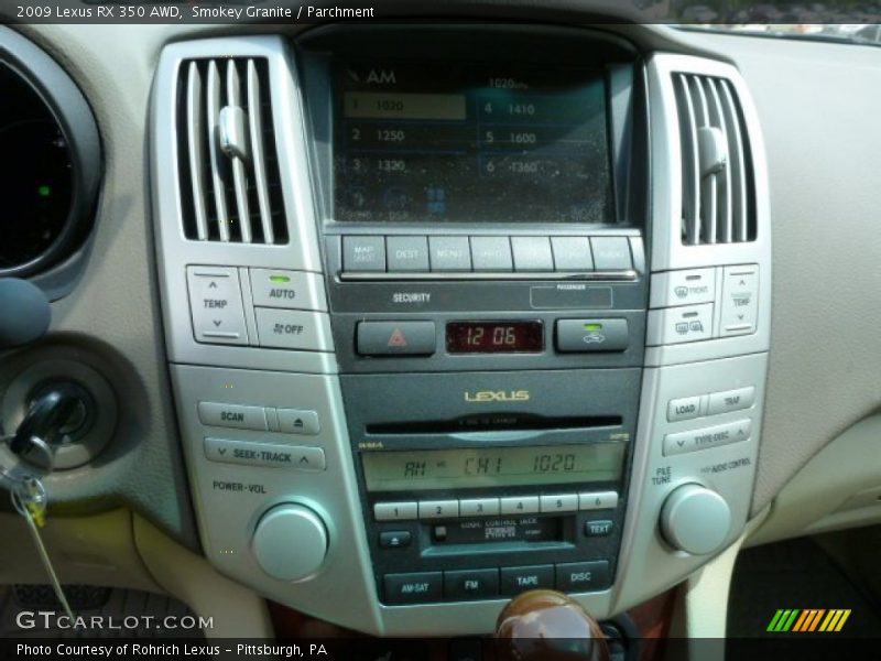 Smokey Granite / Parchment 2009 Lexus RX 350 AWD