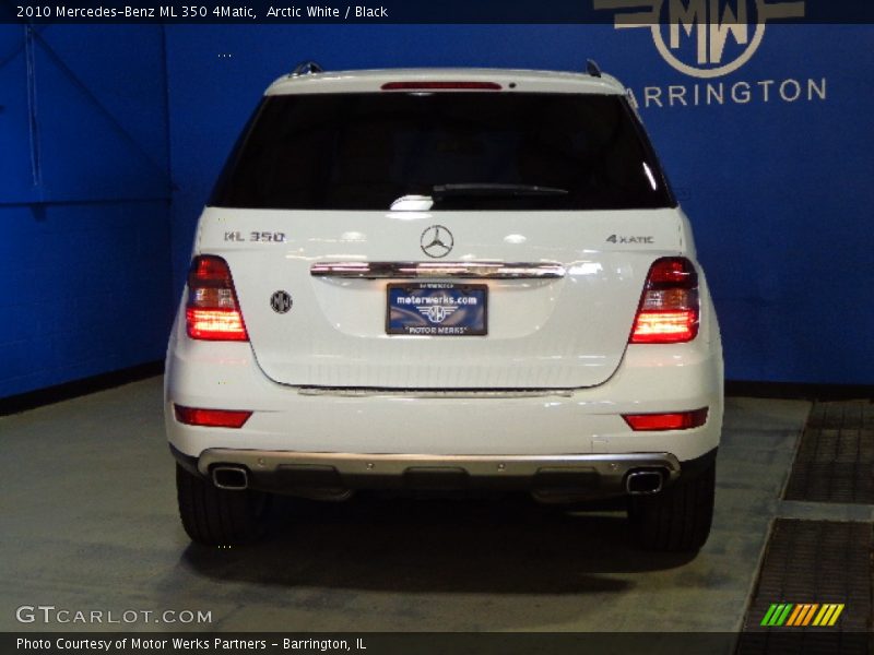 Arctic White / Black 2010 Mercedes-Benz ML 350 4Matic