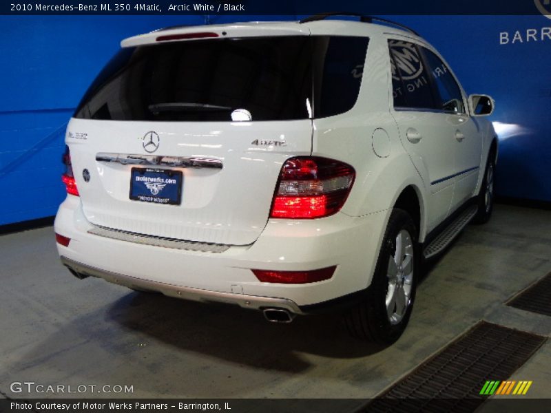 Arctic White / Black 2010 Mercedes-Benz ML 350 4Matic