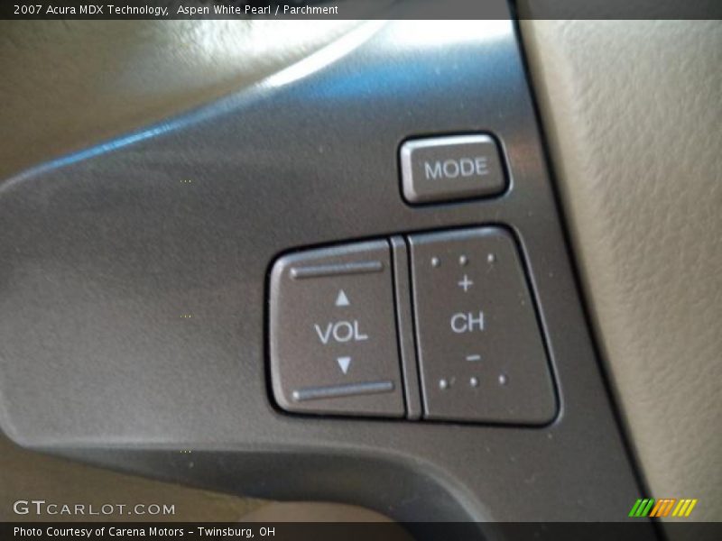 Aspen White Pearl / Parchment 2007 Acura MDX Technology