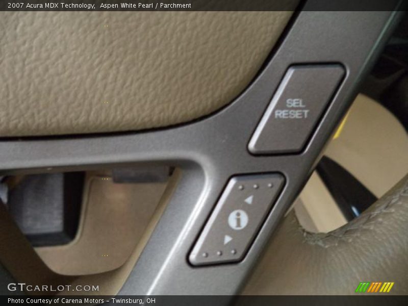 Aspen White Pearl / Parchment 2007 Acura MDX Technology