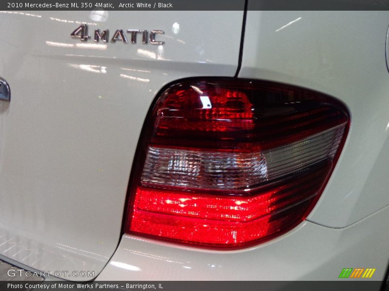 Arctic White / Black 2010 Mercedes-Benz ML 350 4Matic