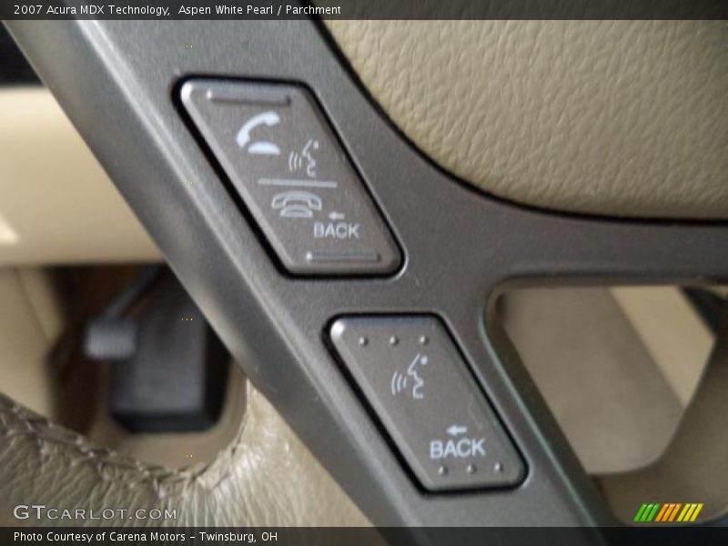 Aspen White Pearl / Parchment 2007 Acura MDX Technology