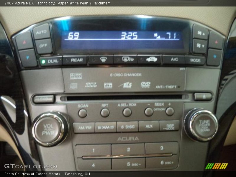 Aspen White Pearl / Parchment 2007 Acura MDX Technology
