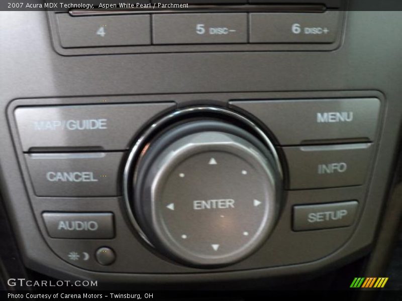 Aspen White Pearl / Parchment 2007 Acura MDX Technology