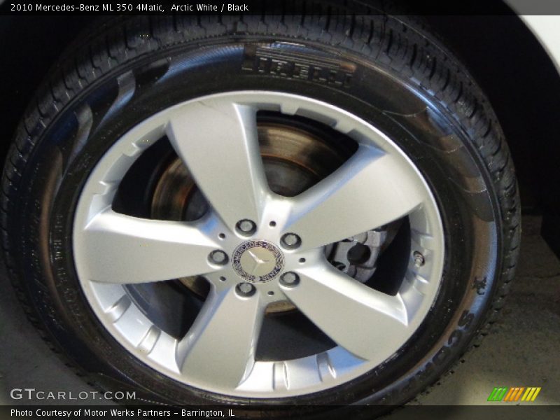 Arctic White / Black 2010 Mercedes-Benz ML 350 4Matic