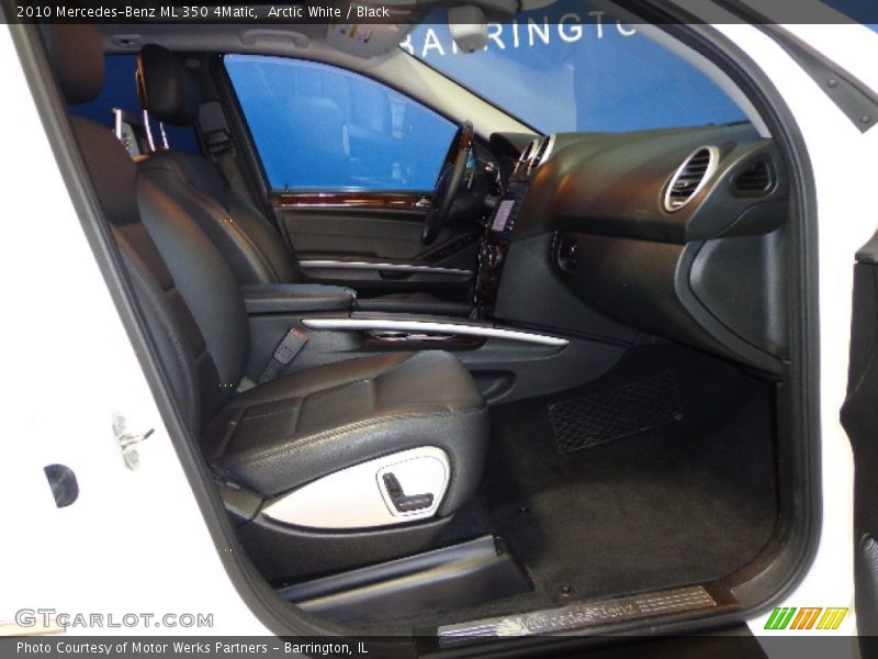 Arctic White / Black 2010 Mercedes-Benz ML 350 4Matic