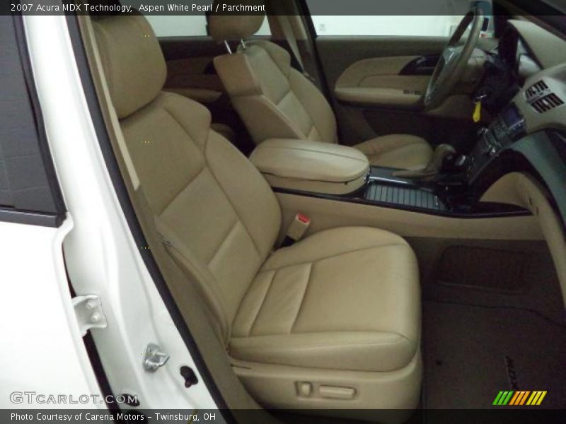 Aspen White Pearl / Parchment 2007 Acura MDX Technology