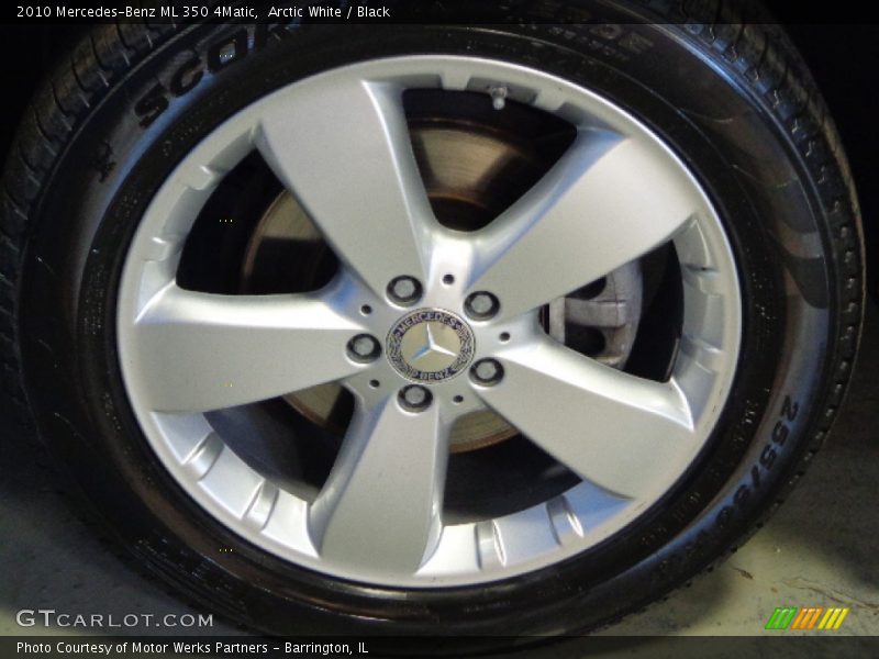 Arctic White / Black 2010 Mercedes-Benz ML 350 4Matic