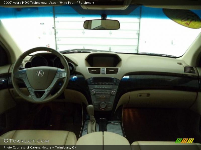 Aspen White Pearl / Parchment 2007 Acura MDX Technology