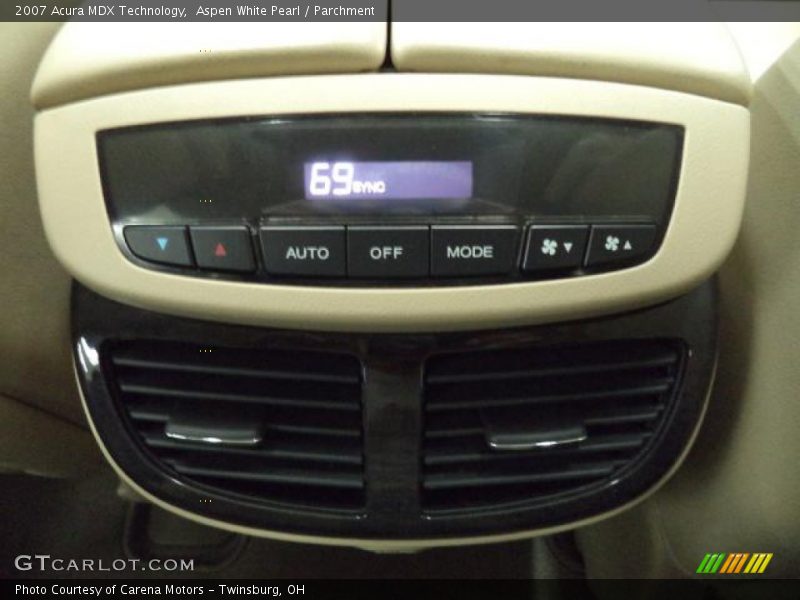 Aspen White Pearl / Parchment 2007 Acura MDX Technology