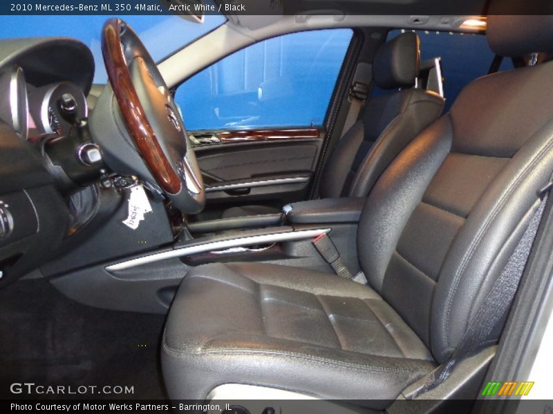 Arctic White / Black 2010 Mercedes-Benz ML 350 4Matic