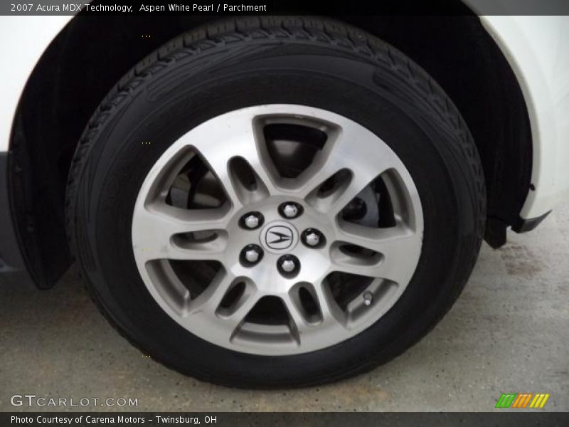 Aspen White Pearl / Parchment 2007 Acura MDX Technology