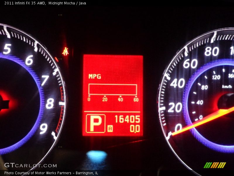 Midnight Mocha / Java 2011 Infiniti FX 35 AWD