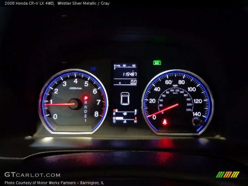 Whistler Silver Metallic / Gray 2008 Honda CR-V LX 4WD