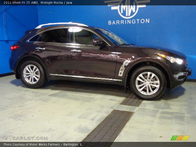 Midnight Mocha / Java 2011 Infiniti FX 35 AWD