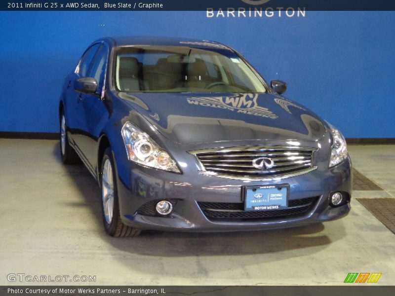 Blue Slate / Graphite 2011 Infiniti G 25 x AWD Sedan