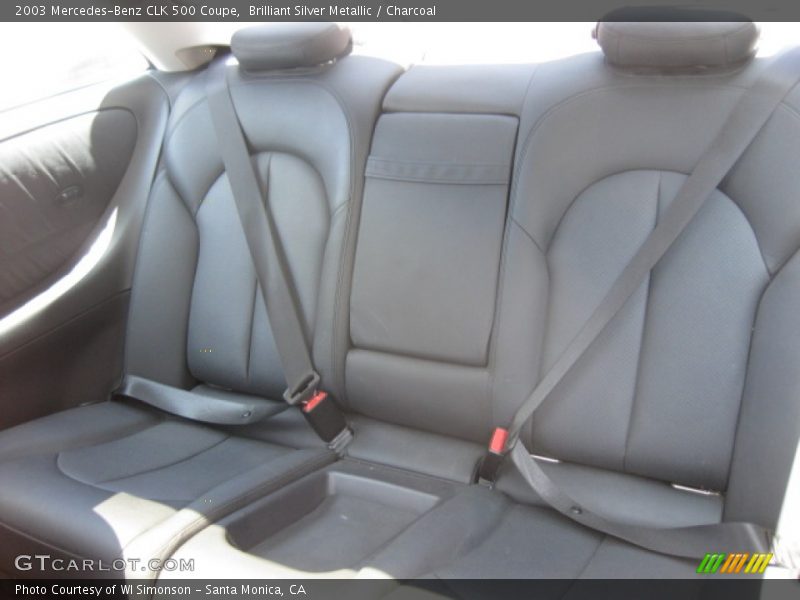 Brilliant Silver Metallic / Charcoal 2003 Mercedes-Benz CLK 500 Coupe