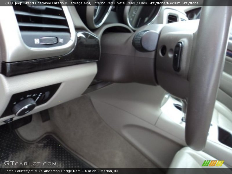 Inferno Red Crystal Pearl / Dark Graystone/Medium Graystone 2011 Jeep Grand Cherokee Laredo X Package 4x4