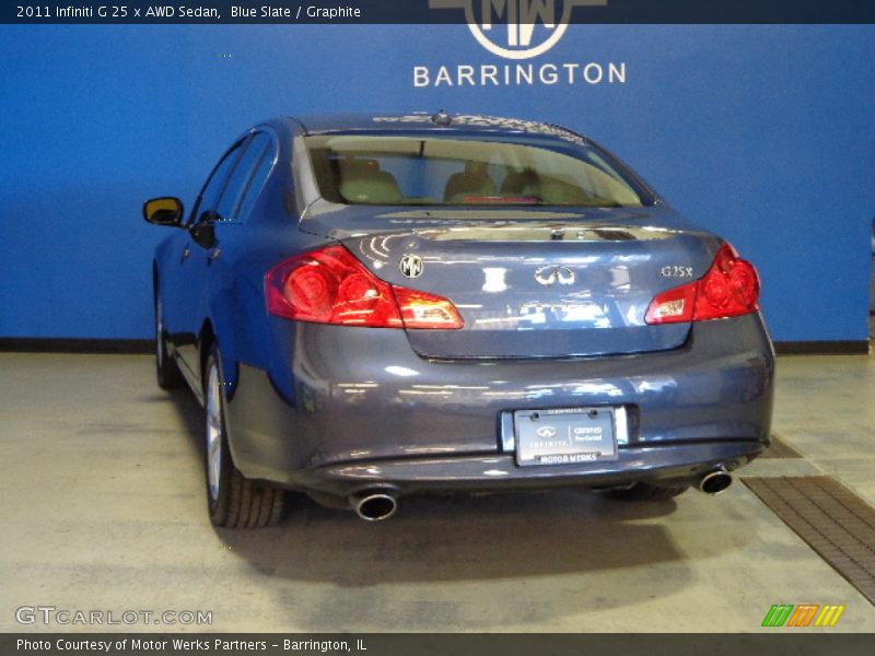 Blue Slate / Graphite 2011 Infiniti G 25 x AWD Sedan