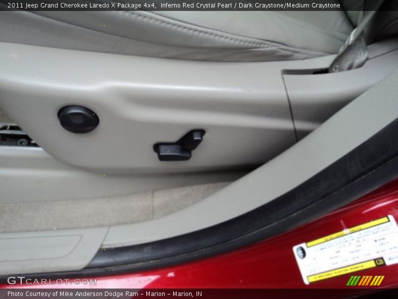 Inferno Red Crystal Pearl / Dark Graystone/Medium Graystone 2011 Jeep Grand Cherokee Laredo X Package 4x4