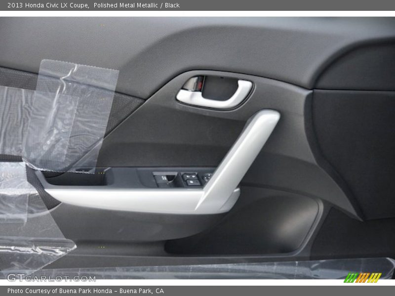 Polished Metal Metallic / Black 2013 Honda Civic LX Coupe