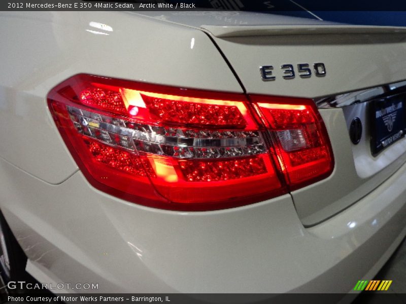 Arctic White / Black 2012 Mercedes-Benz E 350 4Matic Sedan