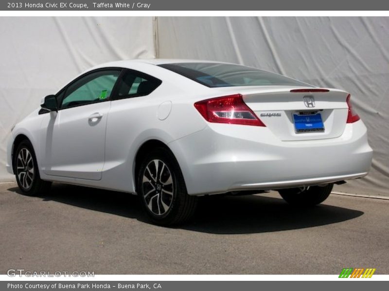 Taffeta White / Gray 2013 Honda Civic EX Coupe