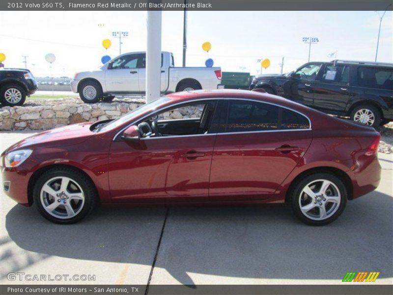 Flamenco Red Metallic / Off Black/Anthracite Black 2012 Volvo S60 T5