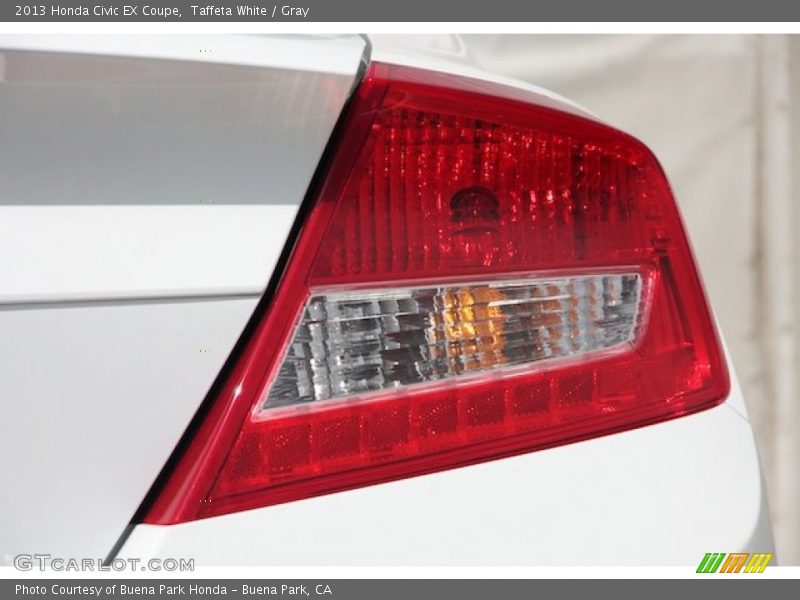 Taffeta White / Gray 2013 Honda Civic EX Coupe