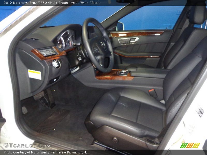 Arctic White / Black 2012 Mercedes-Benz E 350 4Matic Sedan