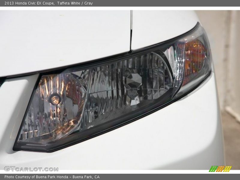 Taffeta White / Gray 2013 Honda Civic EX Coupe