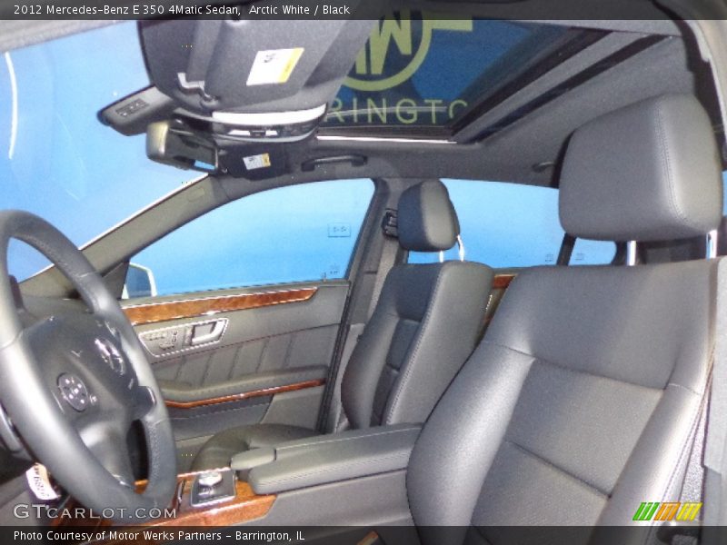 Arctic White / Black 2012 Mercedes-Benz E 350 4Matic Sedan