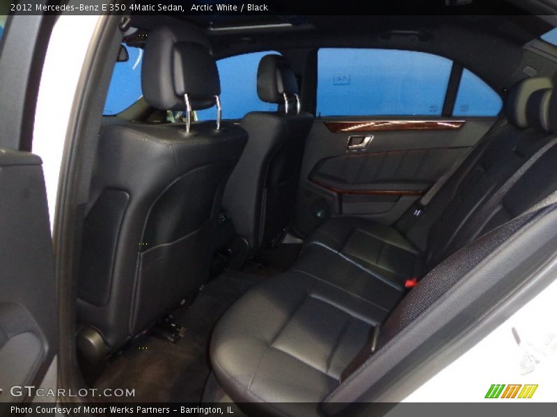 Arctic White / Black 2012 Mercedes-Benz E 350 4Matic Sedan