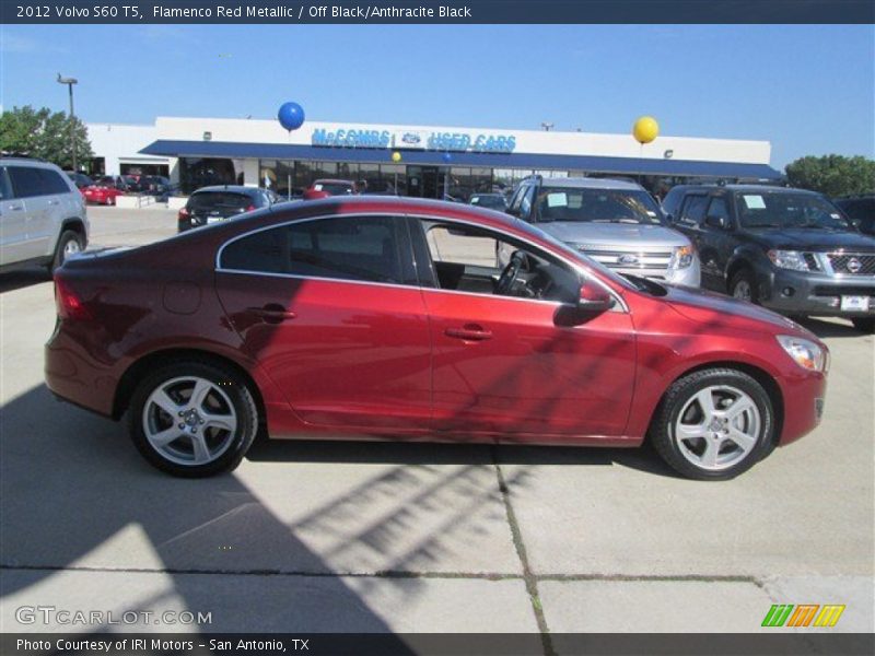 Flamenco Red Metallic / Off Black/Anthracite Black 2012 Volvo S60 T5