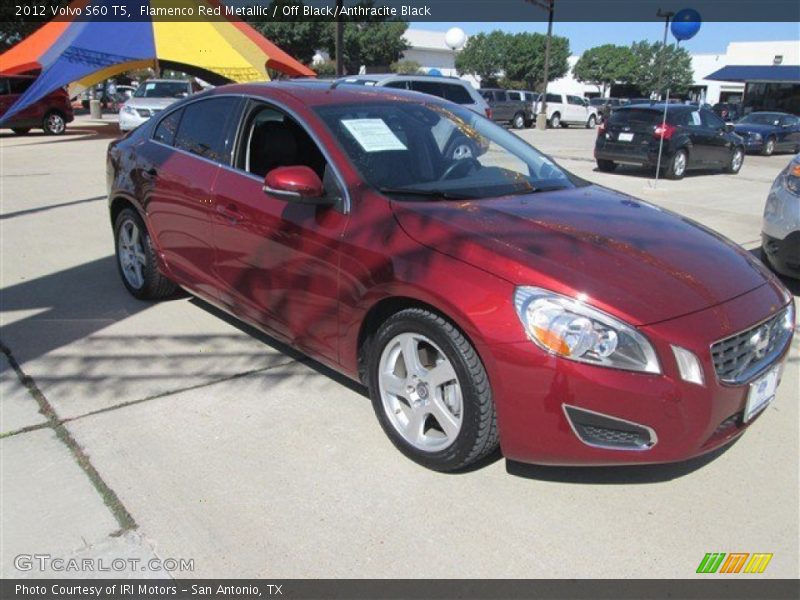 Flamenco Red Metallic / Off Black/Anthracite Black 2012 Volvo S60 T5