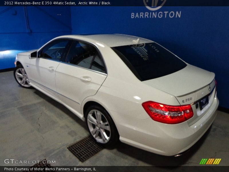 Arctic White / Black 2012 Mercedes-Benz E 350 4Matic Sedan