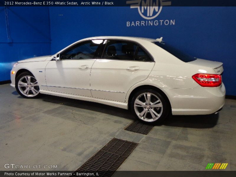Arctic White / Black 2012 Mercedes-Benz E 350 4Matic Sedan