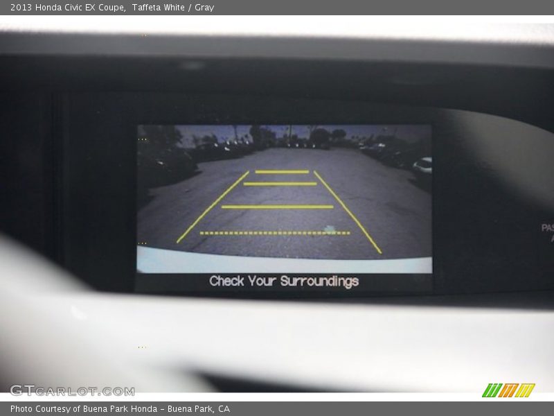 Taffeta White / Gray 2013 Honda Civic EX Coupe