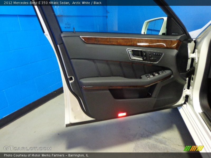 Arctic White / Black 2012 Mercedes-Benz E 350 4Matic Sedan